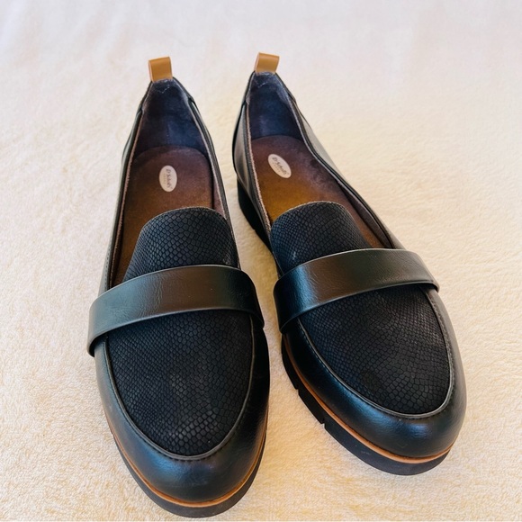 DR SCHOLL’S COMFORT WEBSTER SLIP ON BLACK LOAFERS SIZE 10 WIDE NEW! - Picture 10 of 11